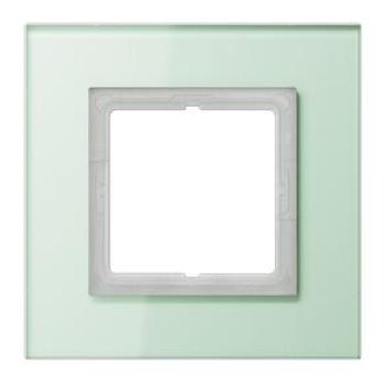 Jung LSP981GLAS Rahmen 1-fach Glas mattweiss LS plus ***RESTPOSTEN***
