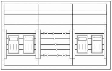 F-Tronic NH-Verteiler Trenner 4-fach 500 x 800 x 165 mm, NHV4T (7120672)