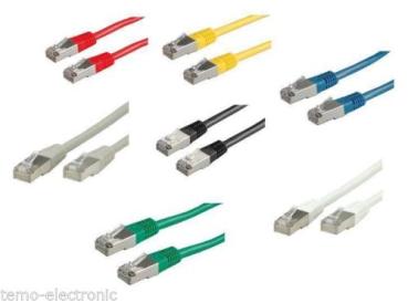Patchkabel Cat6 S/FTP Netzwerkkabel, Länge und Farbe wählbar 0,5 - 20 Meter