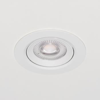 SHADA LED Deckenspot 30° schwenkbar, Farbe weiß, mit LED warmweiss 2700k, 360lm, 5 Watt dimmbar EEC: G (810549)