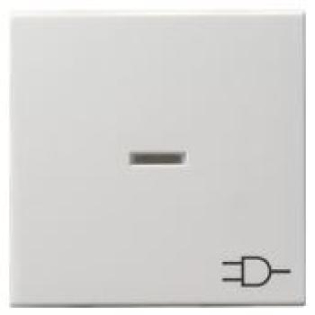 Gira 020927 System 55 Kontrollwippe und Symbol Steckdose Reinweiß seidenmatt ***RESTPOSTEN***