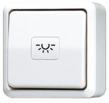 Jung AP600 reinweiß Tastschalter 10 AX 250 V ~ (ohne Symbol) 631AWW