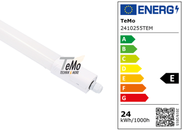 TeMo T&More® LED-Feuchtraumleuchte 24W 2750lm 4000K, 150cm, IP65, EEC: E (2410255TEM)