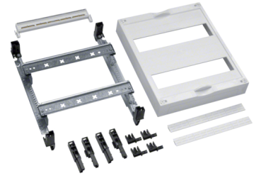 Hager UD21B4 Baustein, 300x250mm, für Reiheneinbaugeräte waagerecht, 2x12 PLE, mit PE/N-Klemme