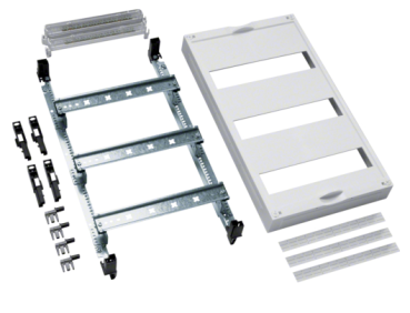 Hager UD31B4 Baustein, 450x250mm, für Reiheneinbaugeräte waagerecht, 3x12 PLE, mit PE/N-Klemme