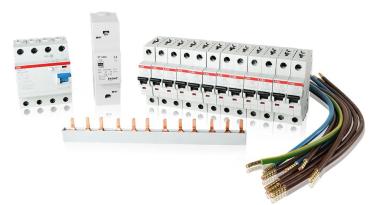 1x Bestückungspaket VB-Set 12x LS B16A1pol,1xFi40/0,03A 1x Klingeltr. 1x Phasenschiene + Verdrahtung (7110033)