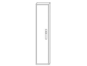 F-Tronic Wandverteiler Leerschrank ZF141 IP54 Feuchtraum 1400x300x210mm