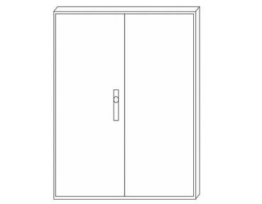 F-Tronic Wandverteiler Leerschrank ZA144 IP31 1400x1050x210mm