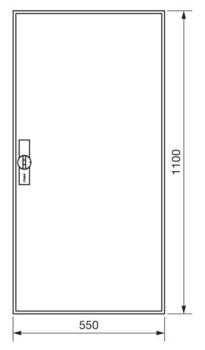 Hager Zählerschrank ZB32SET25LK, 2x eHZ Zählerfeld + 1xVerteilerfeld 5-reihig 1100mm mit APZ-Raum