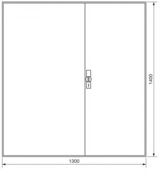 Hager Zählerschrank 4x 3.HZ Zählerfeld + + 1x Verteilerfeld + 1x Verteilerfeld 7-reihig mit APZ-Raum + 1x Multimediafeld, ZB55S