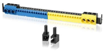 F-Tronic ZSSKN17PE Steckklemme N/PE je 3x schraubbar bis 25mm² und je 14x steckbar bis 4mm² (7110022)