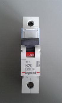 Legrand Leitungsschutzschalter B20A - TX3, 6kA, 1-polig (403358)