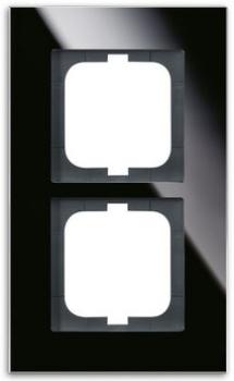 Busch-Jaeger 1722-825 Rahmen 2-fach carat Glas schwarz