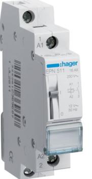 HAGER Stromstoßschalter Fernschalter EPN511 1S 12V