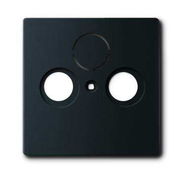 Busch-Jaeger Zentralscheibe Sat/TV 1743-885 schwarz matt
