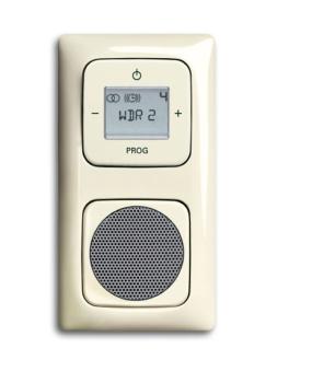 Busch-Jaeger Radio DAB+ Komplett-Set Duro2000 cremeweiss LINEAR 2-fach (8215U-101 + 8223U + 8252-212-101 + 8253-212 + 2512-212K-102)