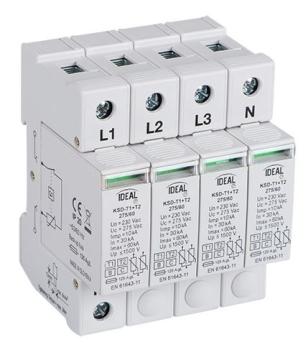 Kanlux Überspannungsbegrenzer KSD-T1+T2 275/240 3P+N (23920)