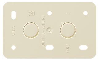 Gira Montageplatte 2fach Steckdosen Aufputz 008213 