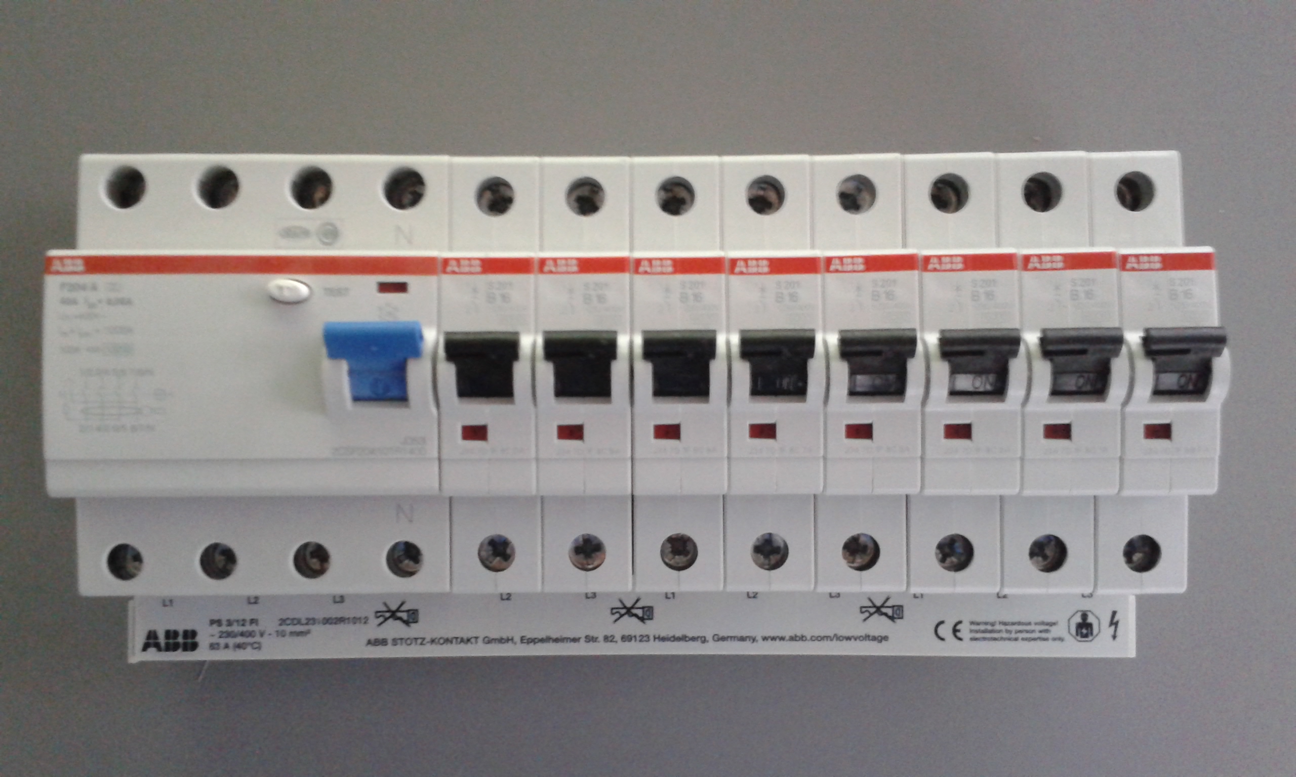 ABB S201-B16 Sicherungsautomat · LS-Schalter 16A