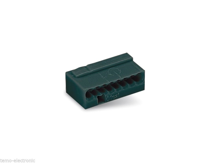 Elektromaterial günstig kaufen - Online Shop - WAGO Klemmen 8-polig 0,6 +  0,8 mm Micro 243-208 / 50 STÜCK (VPE)