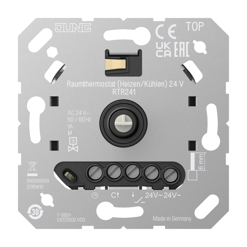 Elektromaterial günstig kaufen - Online Shop - Jung RTR241 Raumthermostat  Heizen/Kühlen 24V