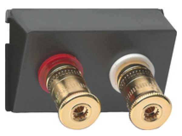 Gira 009100 Einschub Datenhaube für High-End-Lautsprechersteckverbinder WBT (+/-)
