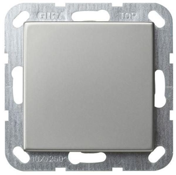 Gira 0127600 System 55 Tastschalter 10 AX 250 V~ mit Wippe Kreuzschalter Edelstahl ***RESTPOSTEN***