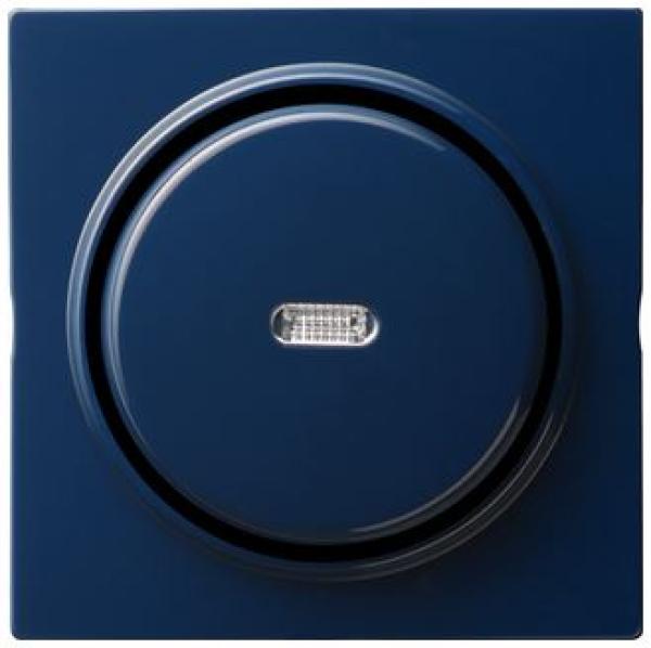 Gira 013646 Tast-Kontrollschalter 10 AX 250 V~ mit Abdeckung und Wippe Universal-Aus-Wechselschalter, S-Color Blau ***RESTPOSTEN***