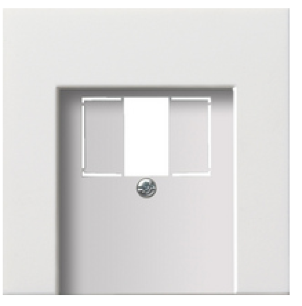 Gira 0276112 Abdeckung für TAE und USB Flächenschalter, Reinweiß glänzend