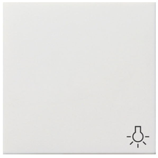 Gira 0285112 Wippe mit Licht Symbol, Flächenschalter Reinweiß glänzend ***RESTPOSTEN***