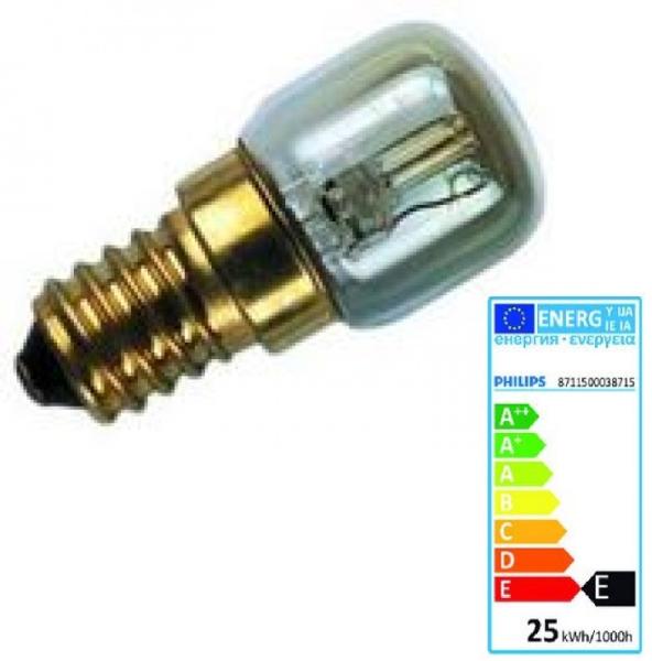 Philips Backofenlampe 300° 240V 25W E14 25x57mm EEC: E (03871550)