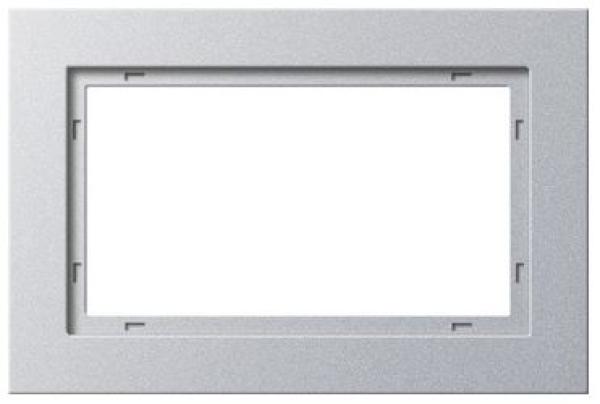Gira 100125 System 55 Rahmen E2 Farbe Aluminium lackiert 1,5-fach ***RESTPOSTEN***