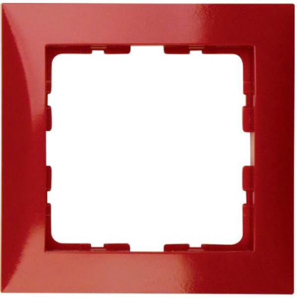 Berker 10118962 Rahmen 1-fach S.1 rot, glänzend