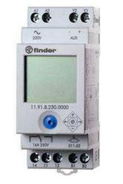 Finder Dämmerungsschalter 11.91.8.230 1-Wechsler mit Zeitschaltuhr