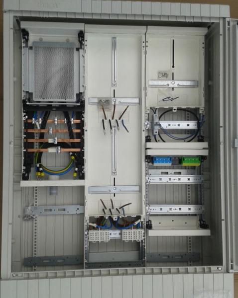 Hager ZAS207BD24A Zähleranschlusssäule 2x 3.HZ Zähler, TSG, Verteiler Basisversion