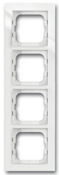 Busch-Jäger 1724-284 Rahmen 4-fach, Busch-axcent studioweiß