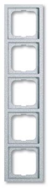 Busch-Jaeger 1725-183K future linear Abdeckrahmen 5-fach Rahmen alusilber