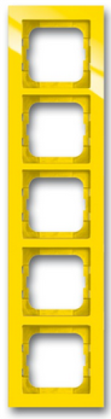 Busch-Jäger 1725-285 Rahmen 5-fach, Busch-axcent gelb