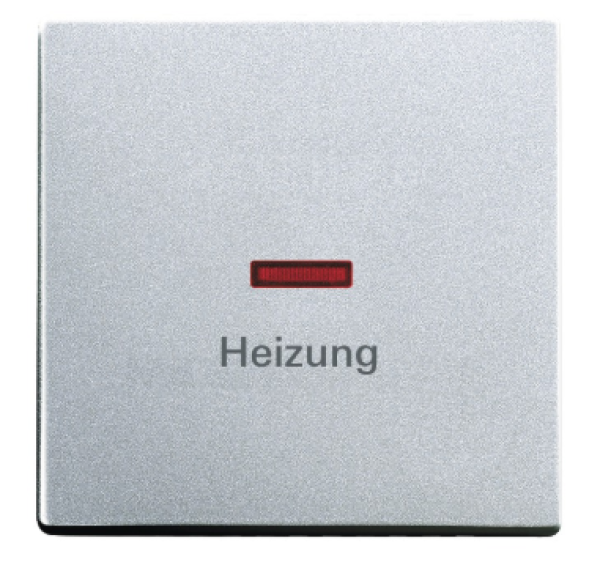 Busch-Jaeger 1789 H-83 future linear Wippe mit Aufdruck Heizung alusilber