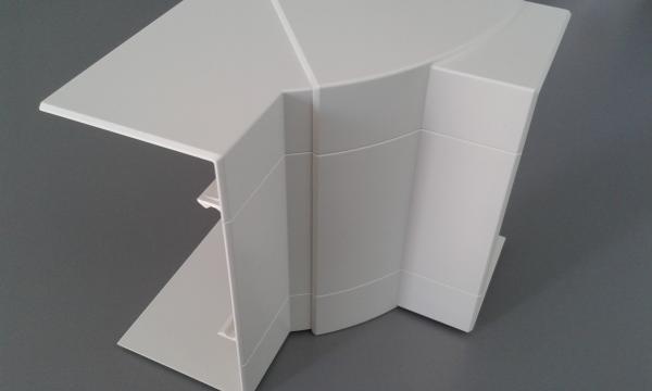 ARNO Inneneck reinweiss für BR-Kanal 65x130mm, Winkel verstellbar BI65130 ***RESTPOSTEN***