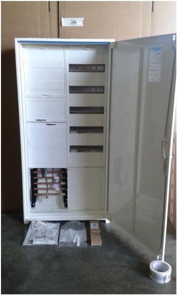 Hager Zählerschrank ZB32ET215W1 1x eHZ Zählerfeld + 1x Verteilerfeld 5-reihig 1100mm mit APZ-Raum (inkl. RJ45-Buchse)