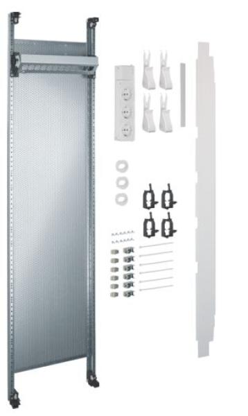 Hager UF311NW Komplettfeld Multimedia, universZ, 1050mm, 1-feld, mit 6xPatchmodulen RJ45