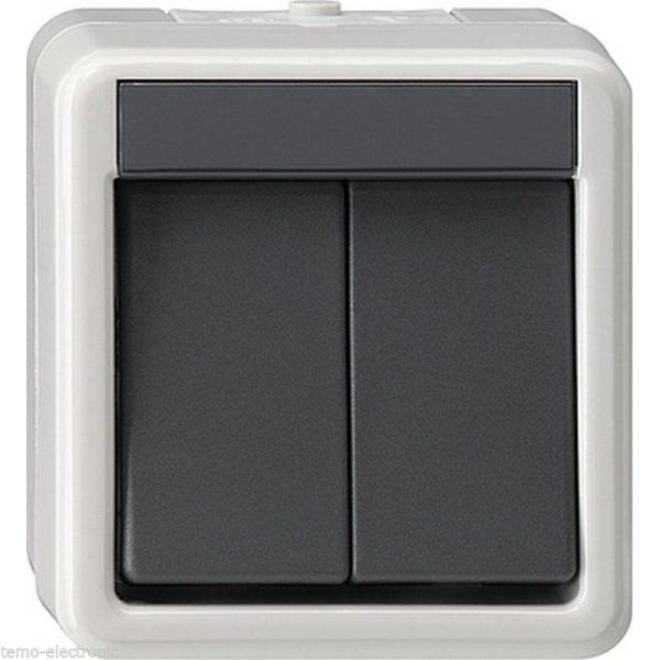 GIRA Aufputz System IP 44 Grau Serientaster 015530 ***RESTPOSTEN***