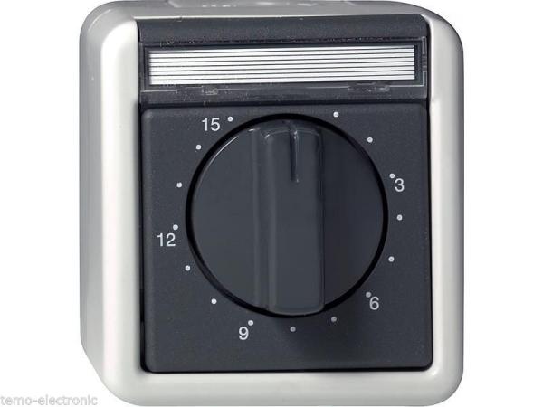 GIRA Aufputz System IP 44 Grau Zeitschalter 15 Minuten 032030