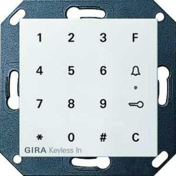 GIRA Keyless In 260503 Codetastatur System 55 reinweiss glänzend