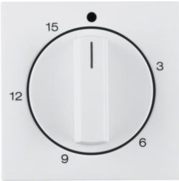 Berker 16328989 Abdeckung Zeitschaltuhr 15min. S.1 polarweiß glänzend ***RESTPOSTEN***