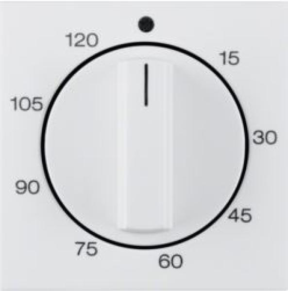 Berker 16338989 Abdeckung Zeitschaltuhr 120 min. S.1 polarweiß glänzend ***RESTPOSTEN***