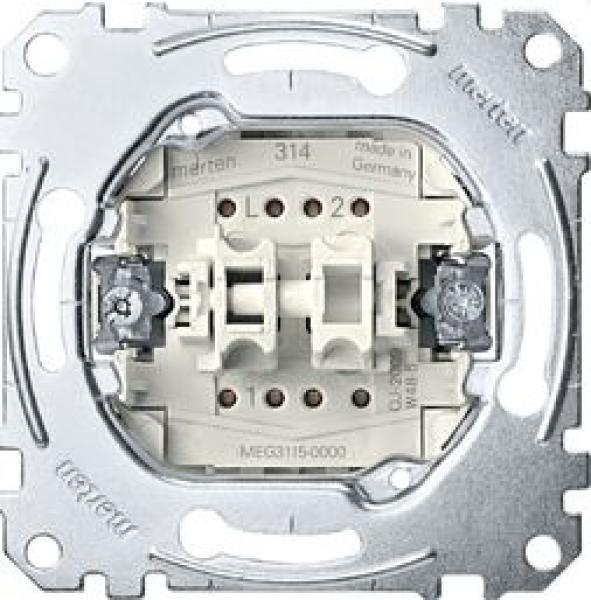 Merten MEG3125-0000 Serien-Schalter, 1-polig mit N-Klemme