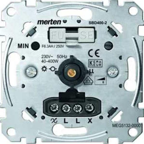 Merten MEG5132-0000 Drehdimmer-Einsatz 40-400W