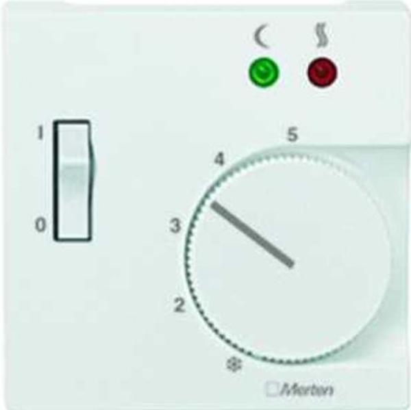 Merten 534919 Zentralplatte für Fußboden-Temp.-Regler System M polarweiss glänzend